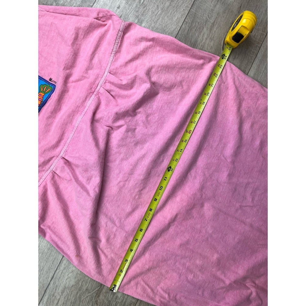 Vintage Fresh Produce Sleeveless Maxi Dress Size Large Pink Fish Graphic 90s - Picture 7 of 16
